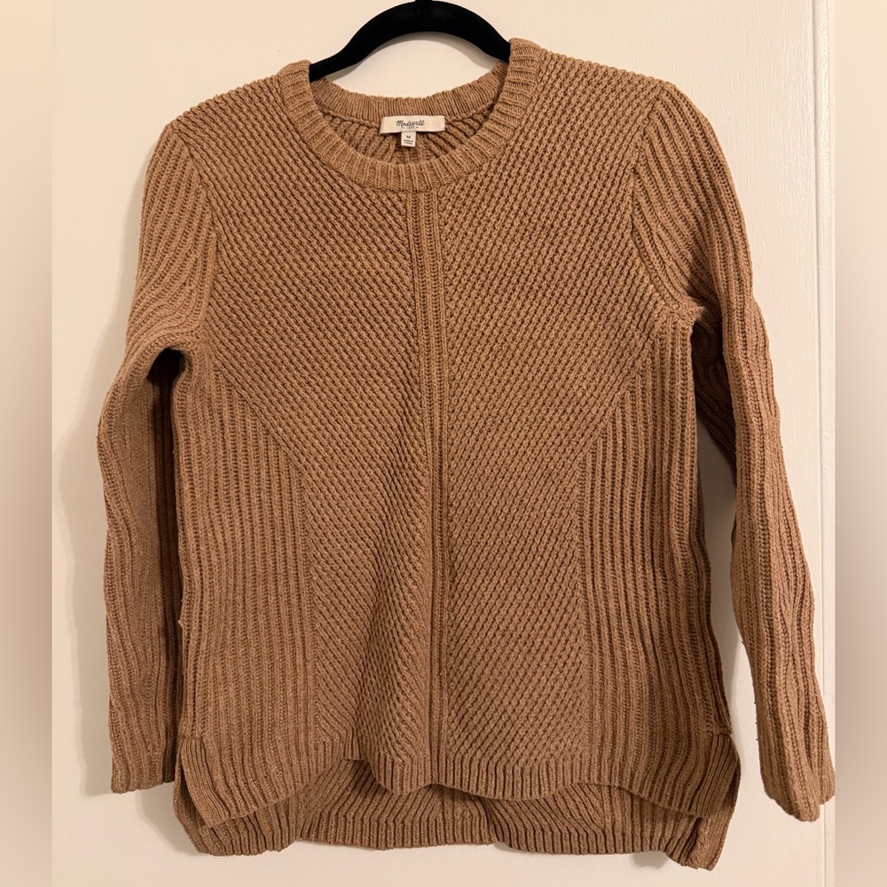 Women's Brown Crew Neck Sweater